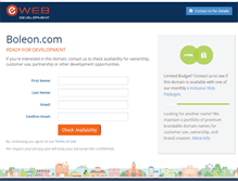 Tablet Screenshot of boleon.com